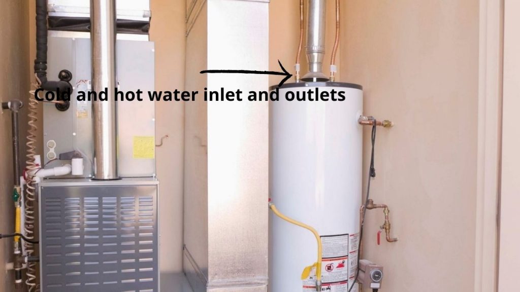 Check cold water inlet and hot water outlet lines